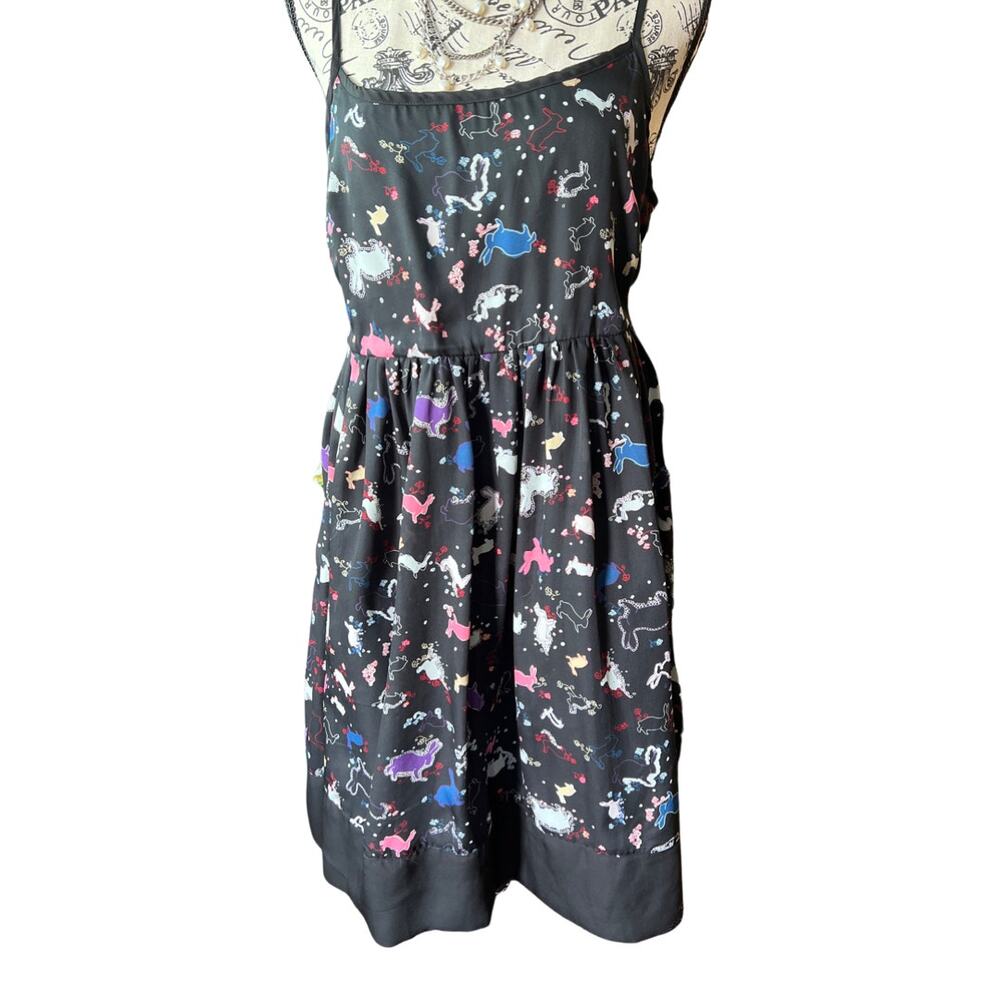 Erin Fetherston Rare Bunny Noir Dress Alicecore Riot Grrrl 90s Punk Size 11